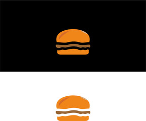 illustration of a burger  a simple Abstract logo line logo icon vector design.