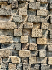 Stone Wall At Borobudur
