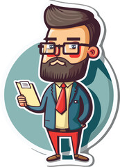 Teacher reading the list