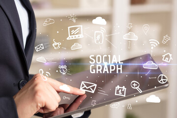 Close-up Of A Person Using Social Networking