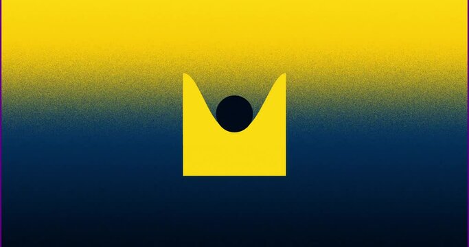 Color gradient animation. Morphing geometry shapes motion design. Transition or loader loop animation screen. 4K resolution abstract colorful background