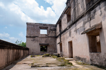 Fototapeta na wymiar Tamansari Water Castle, one of the historical buildings in the special region of Yogyakarta Indonesia