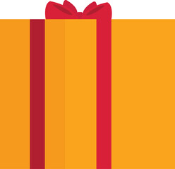 Gift box icon. Flat illustration of gift box icon for web design