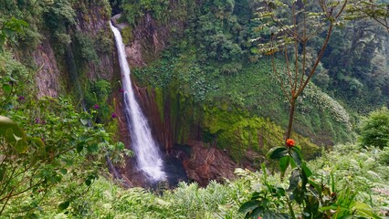 Catarata del Toro - a waterfall inside an extinct volcano's crater and a hidden gem among Costa Rican waterfalls.