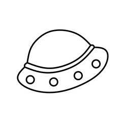 ufo vector illustration on white background