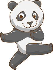Panda png graphic clipart design