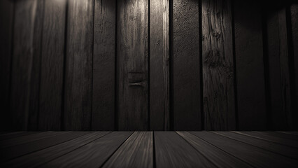 Black Matte Wood Texture Background and Backdrop - Rustic and Aged