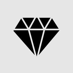 Diamond Icon Vector. Simple flat symbol. trendy style illustration on white background..eps