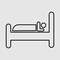 Hotel Icon Vector. Simple flat symbol. trendy style illustration on white background