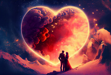 Valentine's day cosmic love