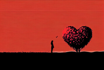 Valentine's day romantic heart