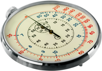 Closeup of a Stopwatch, Isolated