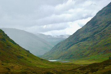 Fototapeta premium Isolated valley in the highlands 