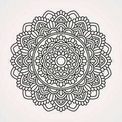 Vintage Decorative Mandala Flower Decorations. suitable for henna, tattoos, photos, coloring books. islam, hindu,Buddha, india, pakistan, chinese, arab
