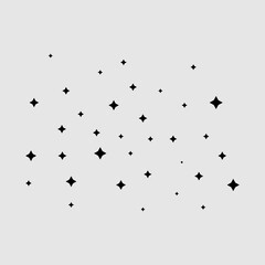 Starry sky Icon Vector. trendy style illustration on white background..eps