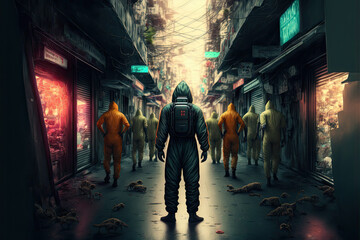 Illustration about pandemic.