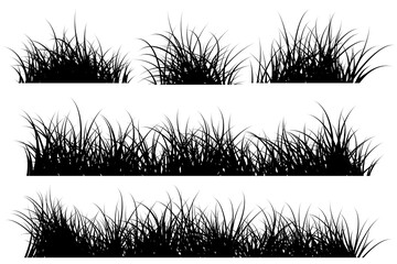 simple grass silhouette