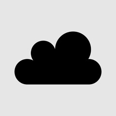 Cloud Icon Vector. Simple flat symbol. trendy style illustration on white background..eps