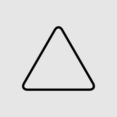 Triangle flat vector icon. trendy style illustration on white background..eps