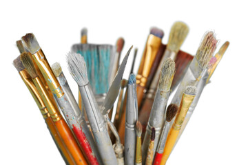 Obraz premium Old antique art paint brushes