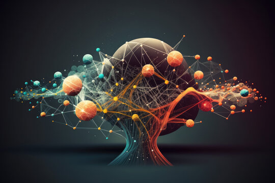 network concept. Generative AI