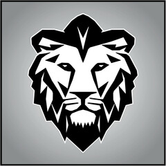 poligon lion isolated art illustration