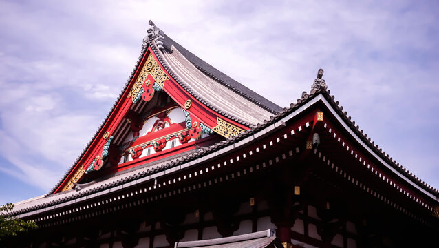Japanese Iconic Temple at Tokyo Japan