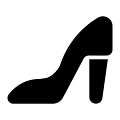high heels glyph icon
