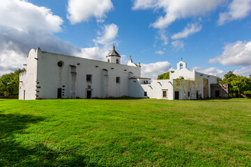 Mission Santo Espiritu in Goliad Texas built in the 1700's.