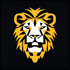 Poligon Lion Logo Art Design