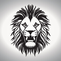 Roaring Lion vector Art Illustration
