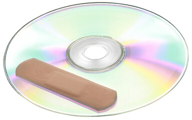 Plaster on CD Rom - Isolated