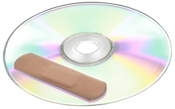 Plaster on CD Rom - Isolated