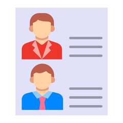 Candidates Flat Icon