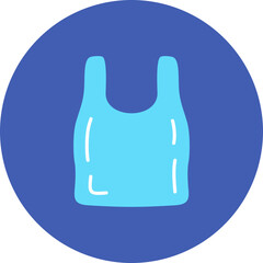 Obraz premium Plastic Bag Multicolor Circle Flat Icon