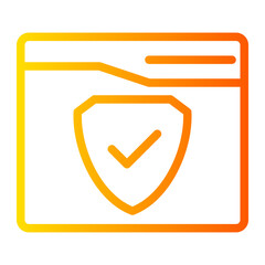 web security gradient icon