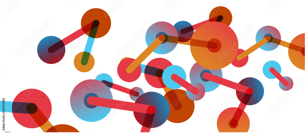 Poster network concept abstract background. dots connection. big data idea. business template for wallpaper