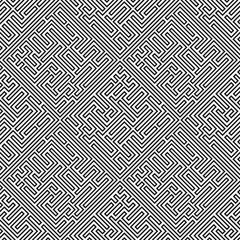Modern black and white abstract seamless geometric background.