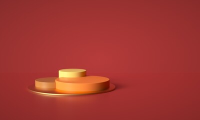 3D rendering of promotional background