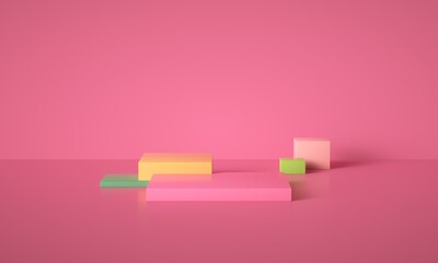 3D rendering of promotional background