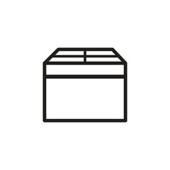 cardboard box icon vector illustration design logo template flat style trendy collection