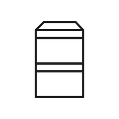 cardboard box icon vector illustration design logo template flat style trendy collection