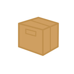  cardboard box icon vector color illustration design logo template flat style trendy collection