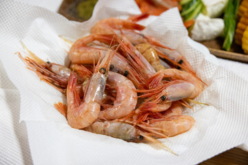 生エビの盛り合わせ