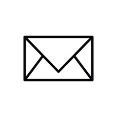 e mail, envelope icon line vector illustration design logo template flat style trendy collection