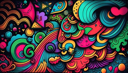 Fototapeta premium Cool pattern background. colorful