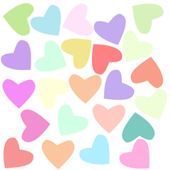 seamless background with hearts for Valentine day greeting