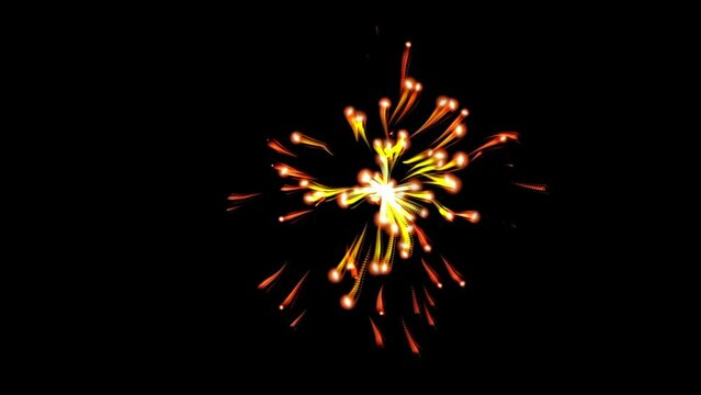 4k. Fire explosion explosion fire bomb smoke explosion animation on green screen.