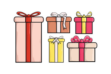 gift boxes vector