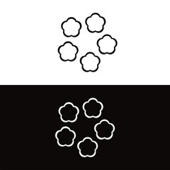 Circle vector logo template design . Circle icon . Circle silhouette 